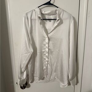 White Button-Up Blouse